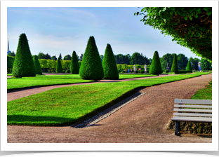 Palace garden entrance.